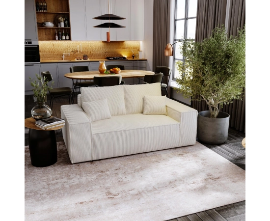 Schlafsofa ausziehbar kompakt Stoffbezug Majorka Small