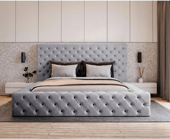 Łóżko do sypialni premium chesterfield 160x200 Rossano