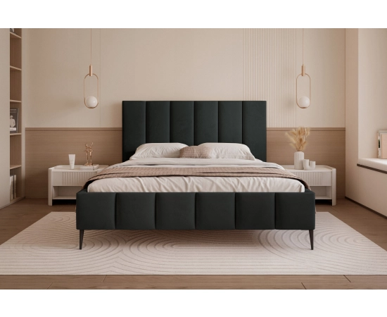 Glamour łóżko sypialniane z pojemnikiem 200x200 Tamara II