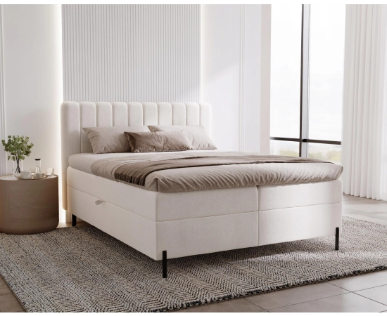 Łóżko Box 120x200 z pojemnikiem i materacem Limba