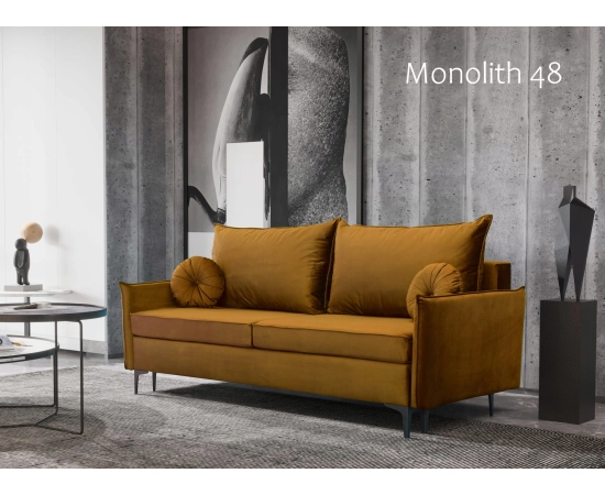 Nowoczesna sofa z małymi okrągłymi poduszkami Lion