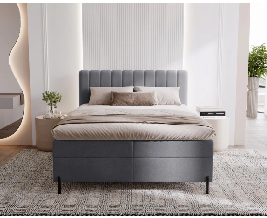 Łóżko Box 120x200 z pojemnikiem i materacem Limba