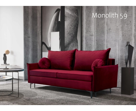 Nowoczesna sofa z małymi okrągłymi poduszkami Lion