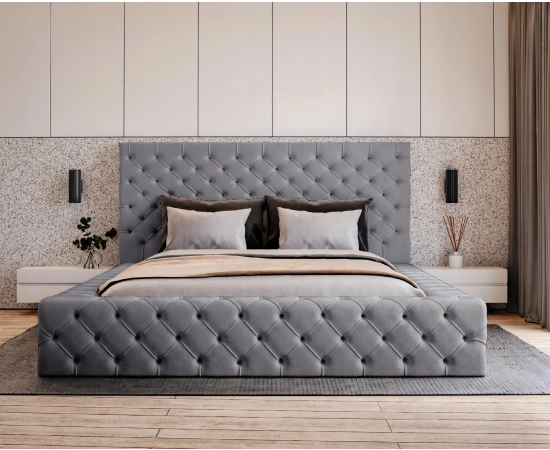 Łóżko do sypialni premium chesterfield 120x200 Rossano
