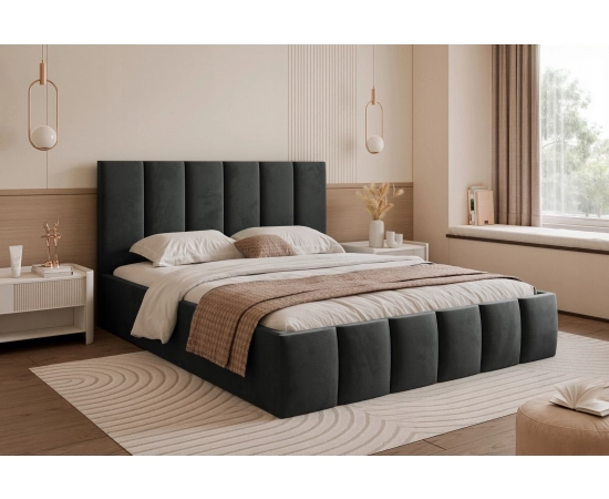 Łóżko małżeńskie do sypialni modne przeszycia 200x200 Tamara