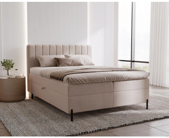 Łóżko Box 120x200 z pojemnikiem i materacem Limba
