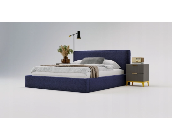 Sypialnia łóżko w tkaninie boucle 160x200 Bobo