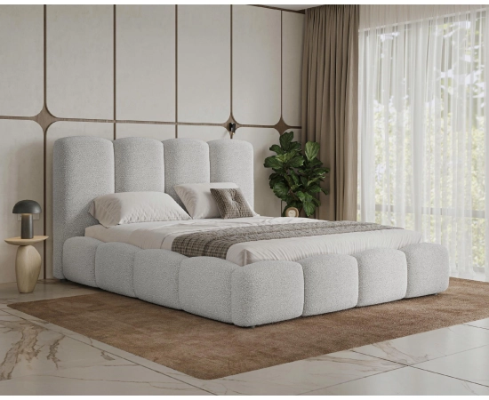 Jugendbett 120x200 mit Bettkasten und Lattenrost Wolkenform Fluffy