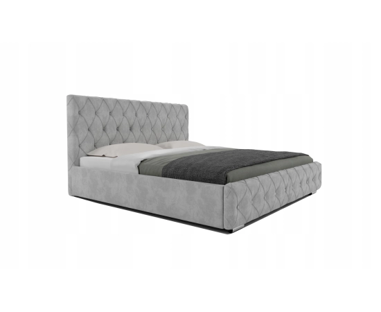 Eleganckie łóżko w stylu glamour z cekinami 160x200 Cindy