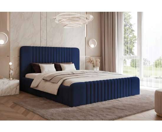 Łóżko tapicerowane cienkie panele 160x200 Tifany