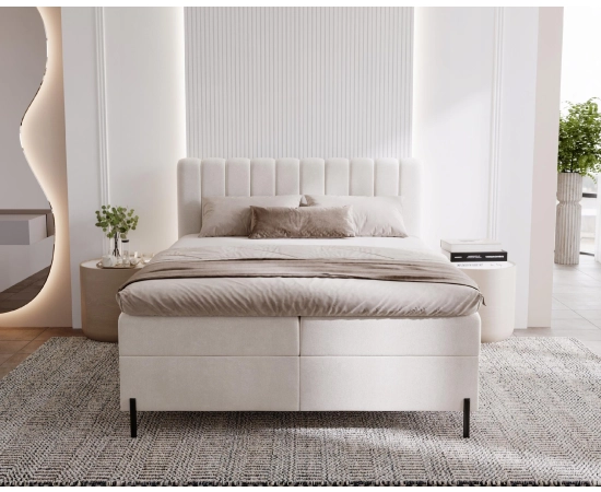 Łóżko Box 120x200 z pojemnikiem i materacem Limba