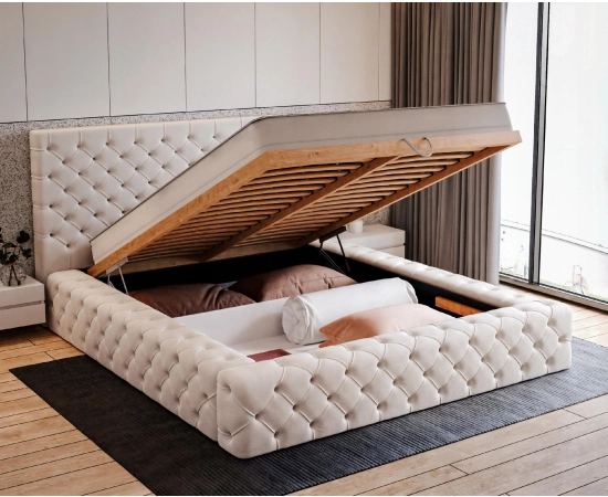 Łóżko do sypialni premium chesterfield 120x200 Rossano