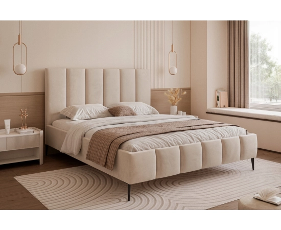 Glamour łóżko sypialniane z pojemnikiem 200x200 Tamara II