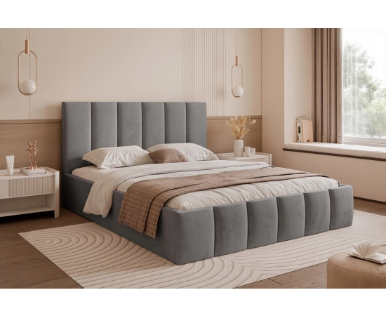 Łóżko małżeńskie do sypialni modne przeszycia 200x200 Tamara