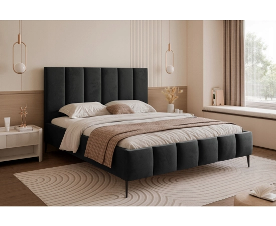 Glamour łóżko sypialniane z pojemnikiem 200x200 Tamara II