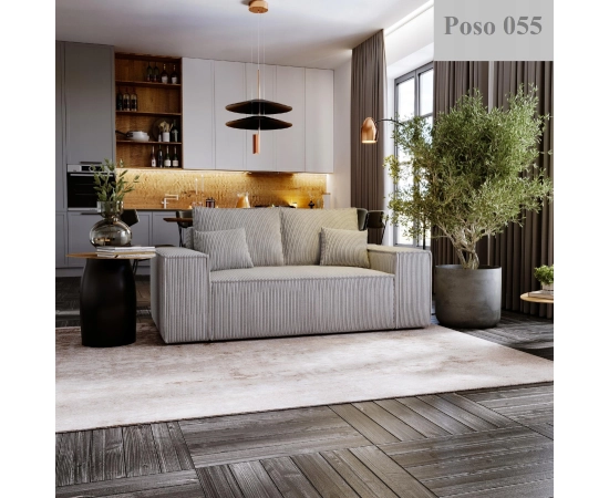 Schlafsofa ausziehbar kompakt Stoffbezug Majorka Small