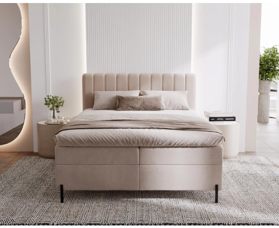 Łóżko Box 120x200 z pojemnikiem i materacem Limba
