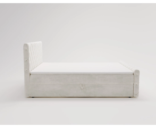 Chesterfield kontynentalne łóżko z pojemnikiem i materacem 120x200 Grand