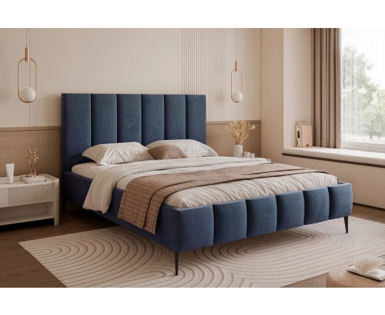 Glamour łóżko sypialniane z pojemnikiem 200x200 Tamara II