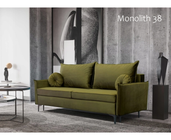 Nowoczesna sofa z małymi okrągłymi poduszkami Lion