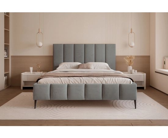 Glamour łóżko sypialniane z pojemnikiem 200x200 Tamara II