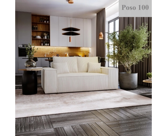 Schlafsofa ausziehbar kompakt Stoffbezug Majorka Small