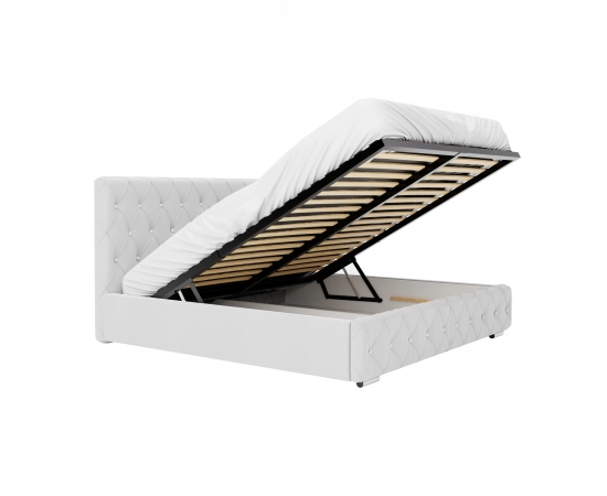 Eleganckie łóżko w stylu glamour z cekinami 160x200 Cindy
