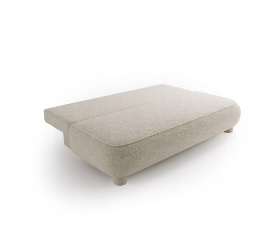 2-Sitzer Sofa runde Kissen Bouclé-Stoff Toby