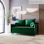 Nowoczesna mała sofa z małymi okrągłymi poduszkami Lion Small