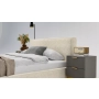 Sypialnia łóżko w tkaninie boucle 160x200 Bobo