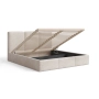Polster-Doppelbett 180x200 mit Stauraum schlankes Design Elora