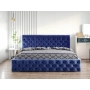 Łóżko tapicerowane pikowane chesterfield 160x200 Venom
