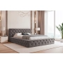 Łóżko Chesterfield pikowane z grubej pianki z pojemnikiem 180x200 Clara