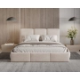 Polsterbett 140x200 mit Bettkasten schlankes Design Elora