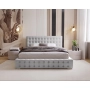 Gepolstertes Bett mit Knöpfen 160x200 Palmo