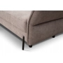 Rozkładana beżowa sofa z nowoczesnymi podłokietnikami Vilio