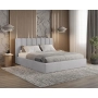 Polster-Doppelbett 160x200 mit Stauraum schlankes Design Nuvia