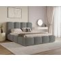 Jugendbett 120x200 im Wolken-Design mit Bettkasten und Lattenrost Puffy