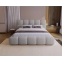 Bouclé Polsterbett 180x200 mit Bettkasten & Lattenrost Boston