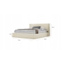 Sypialnia łóżko w tkaninie boucle 160x200 Bobo