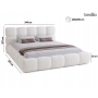Modernes Polsterbett 120x200 mit Bettkasten und Lattenrost Boston