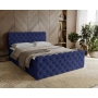 Chesterfield kontynentalne łóżko z pojemnikiem i materacem 120x200 Grand