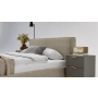 Sypialnia łóżko w tkaninie boucle 160x200 Bobo
