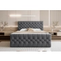 Łóżko kontynentalne chesterfield z dużym pojemnikiem 160x200 Milo