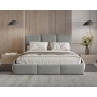 Polster-Doppelbett 200x200 mit Stauraum schlankes Design Elora