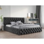 Łóżko tapicerowane pikowane Chesterfield 200x200 Venom