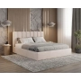 Polster-Doppelbett 160x200 mit Stauraum schlankes Design Nuvia