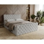 Chesterfield kontynentalne łóżko z pojemnikiem i materacem 180x200 Grand