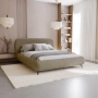 Łóżko tapicerowane boucle obłe kształty 160x200 Eve