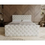 Chesterfield kontynentalne łóżko z pojemnikiem i materacem 160x200 Grand